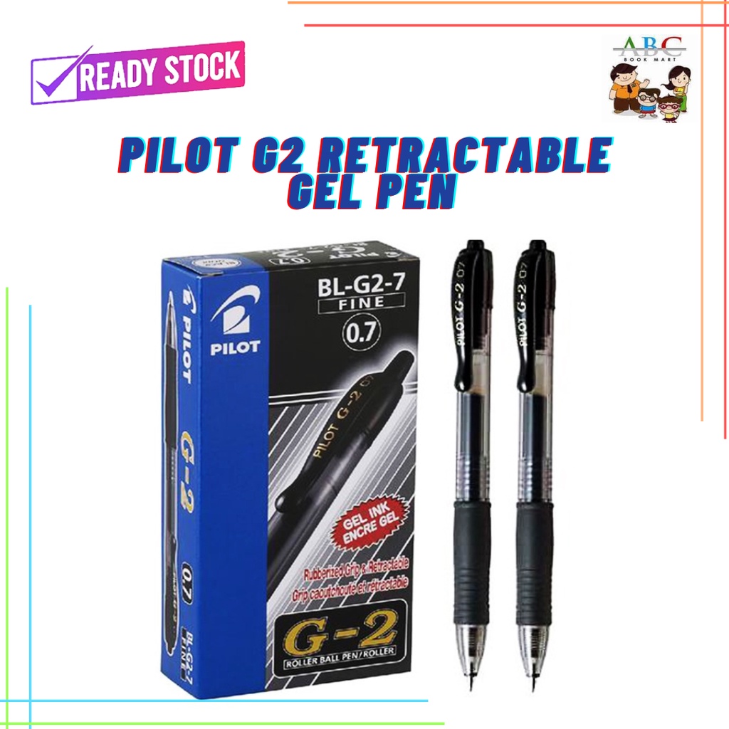 ( READY STOCK ) PILOT G2 RETRACTABLE GEL PEN DOZEN ( 12 PCS ) 0.5mm / 0.7m/ 1.0mm