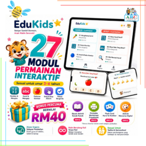 ( PRODUK DIGITAL ) 27 MODUL PERMAINAN INTERAKTIF EDUKATIF KANAK KANAK + PERCUMA MEGA BUNDLE KANAK KANAK 3500 AKTIVITI.